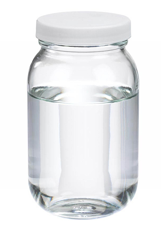 Pot à large ouverture, 500ml, 79x133mm, verre soda lime, pas de vis 63-400, cap blanc en PTFE, Wheaton