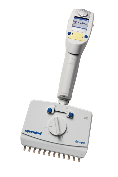 Xplorer plus Move it, 12-channel, variable, 5-100µl, licht geel, Eppendorf