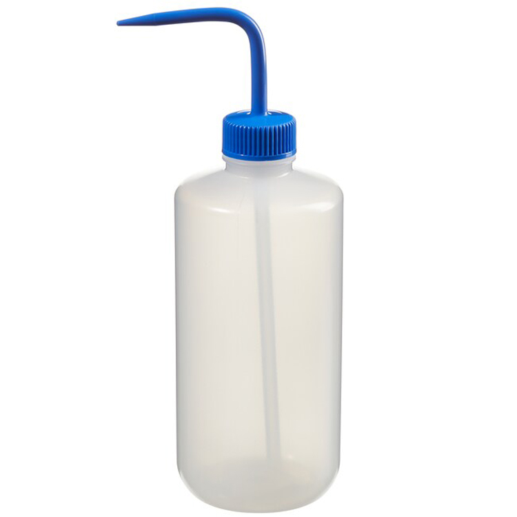 Pissette 500ml LDPE with blue cap in PE, Nalgène