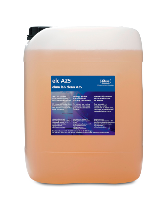 Elma lab clean A25 10L, en bouteille HDPE