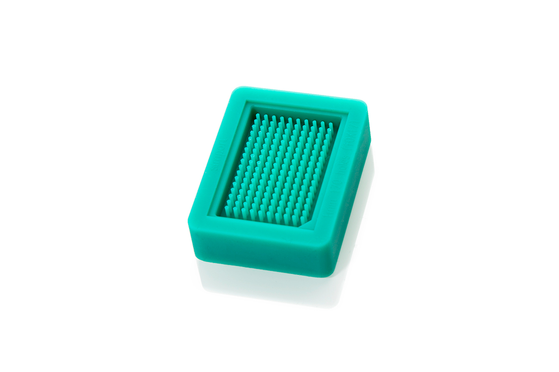 T-Sue microarray moule, 170 noyaux, 1mm, silicone, magenta, 4 aiguilles de ponction inclusif, Simport