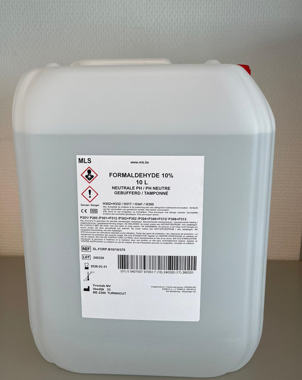 Formaldehyde 10L 10% buffered PH neutral