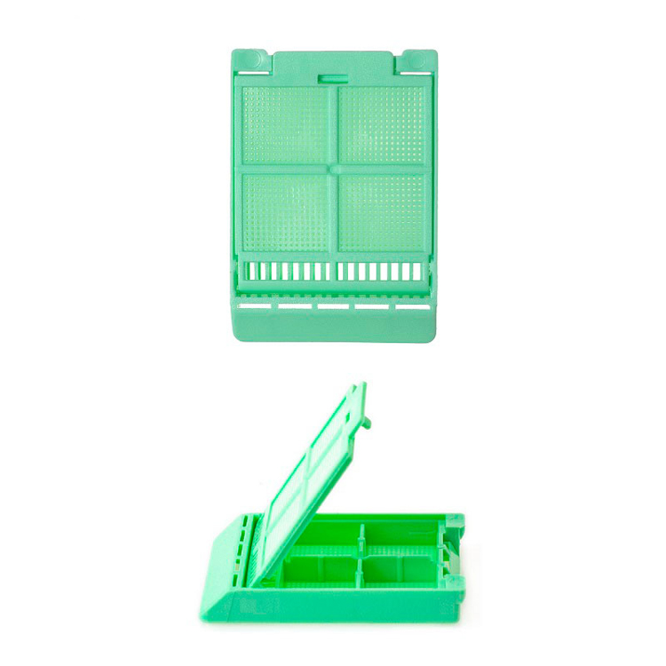 Micromesh biopsy 4 compartiment + cap green, Simport