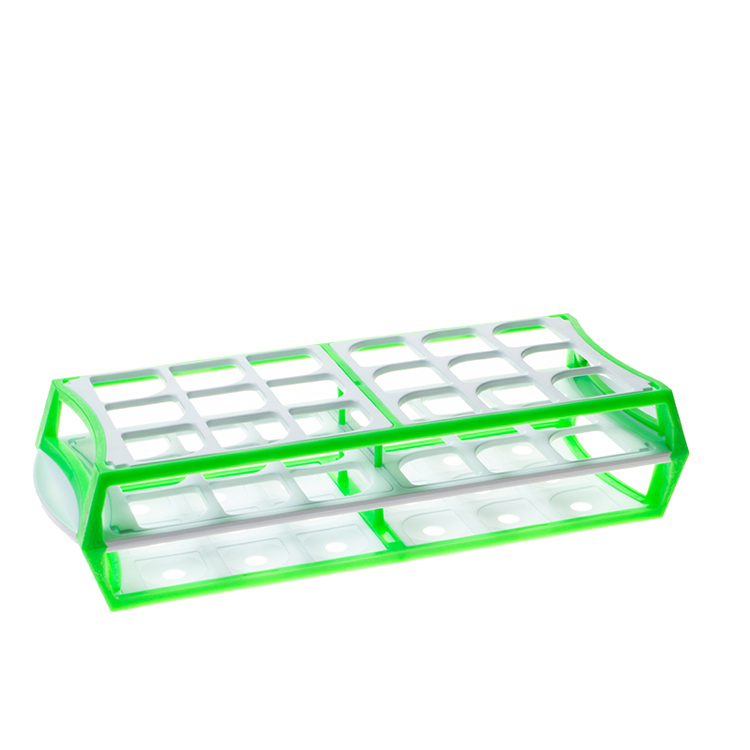 Multirack for 18 tubes diam.25-30mm green, Simport