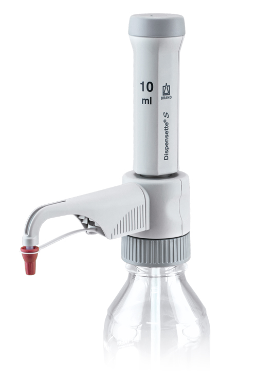 Dispensette S, fixed-volume, 10ml, without recirculation valve Brand