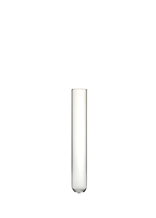 Tubes en verre sodalcalcique, fond rond, 75 x 11.6 x 0.5mm, VSM