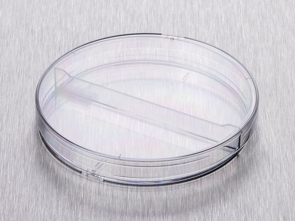 Petri dish diameter 90mm 3 vents, 2 compartiments, aseptic Gosselin