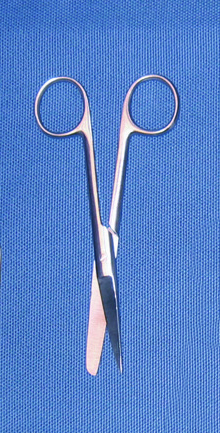 Cissors sharp-round end 14cm