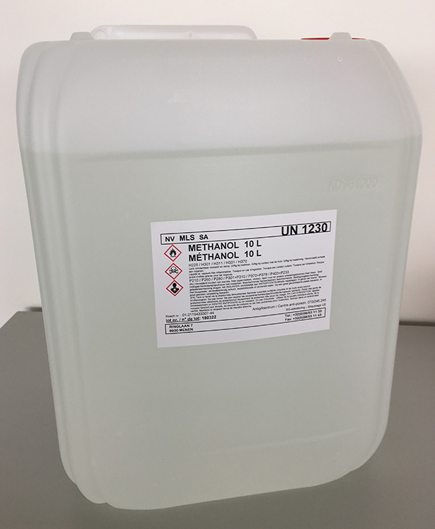 Methanol zuiver 10L / UN unité plastique