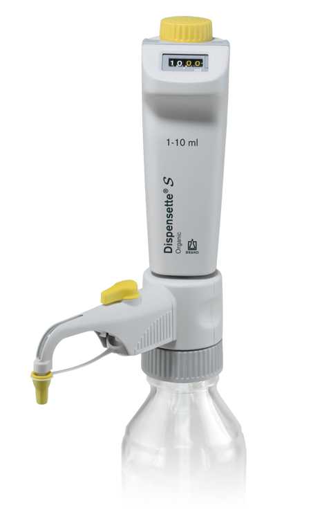 Dispensette S organic, digitaal, 1-10ml, met recirculatieklep Brand