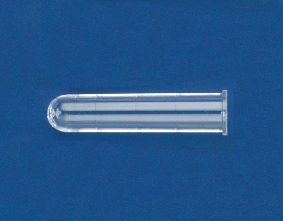 Tube 3ml, 56 x 12 mm, PS, fond rond, avec bord en haut, LP