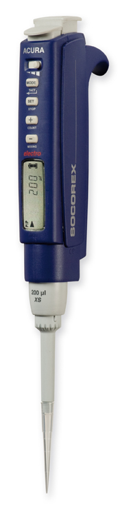 Socorex electronic macropipette Acura XS 926 10-200ul