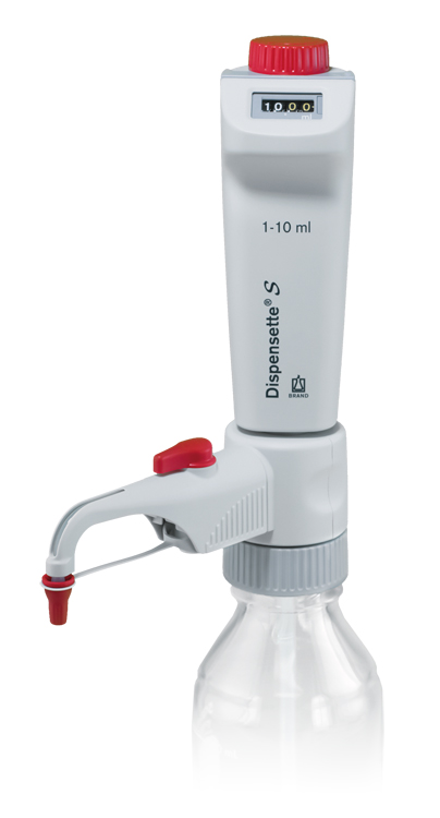 Dispensette S, digital, 1-10ml, with recirculation valve Brand