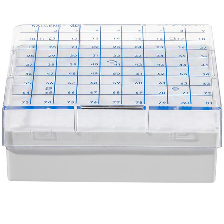 Boîte de stockage pour 9x9 mircrotubes de 0.2ml Nalgene