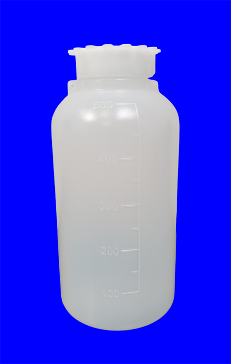 Bottle 500ml round with wide neck, sealable, pe, Kartell