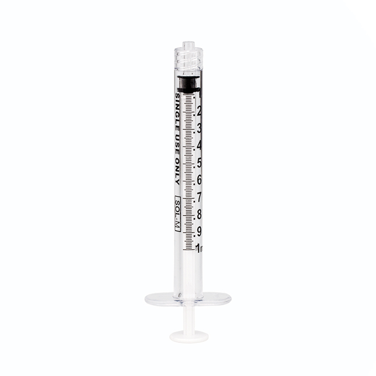 Sol-M luer lock syringe, 1ml, polycarbonate, no needle, 3-pieces, Sol Millennium