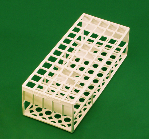 Rack for 60 tubes diam.17mm square white