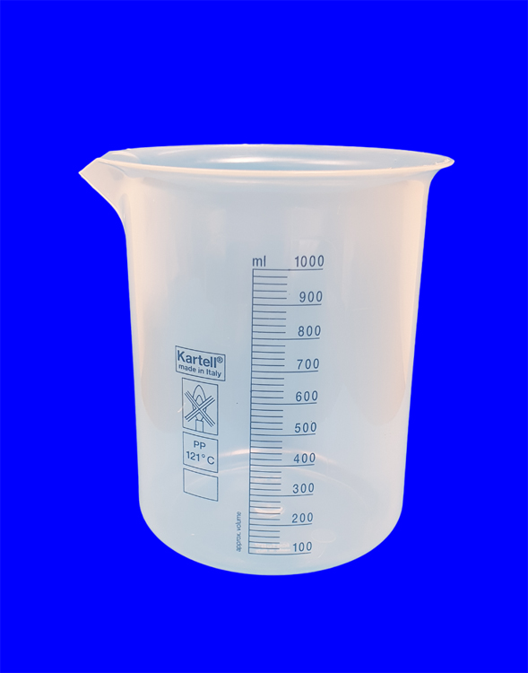 Graduated beaker in plp 1000 ml , Kartell