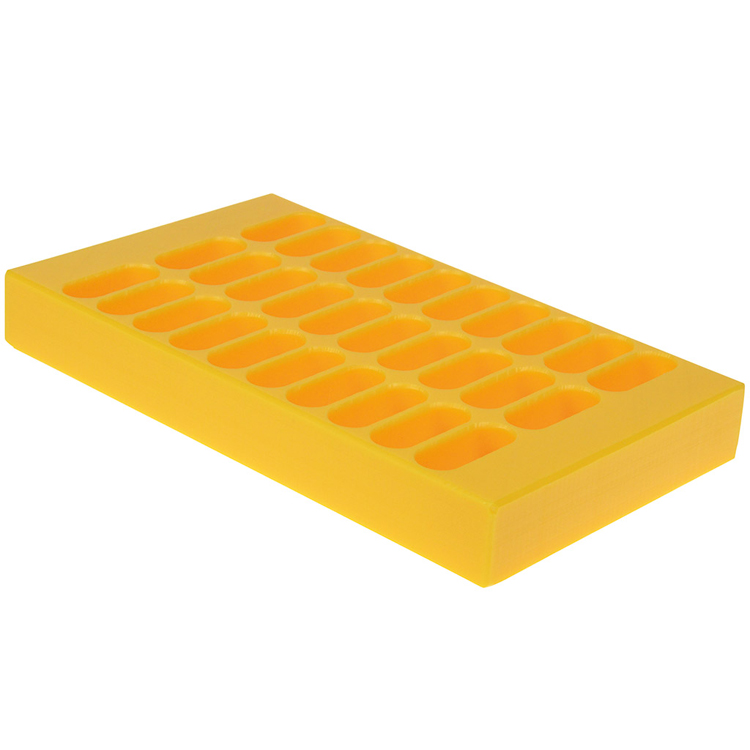 Histoblock rek voor 30 blocks, 197 x 114x 25mm, geel, Cellpath