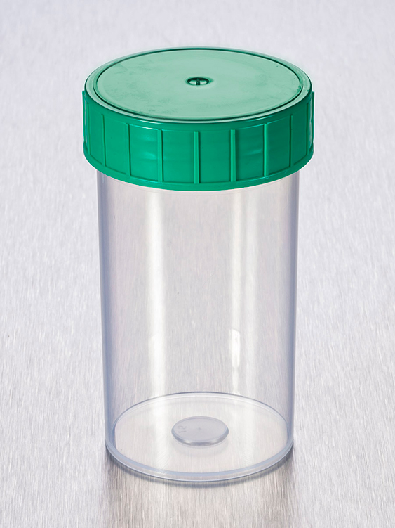 180ml beaker clear plp +green screwcap, Gosselin