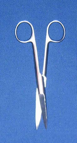 Cissors curved sharp ends 16cm