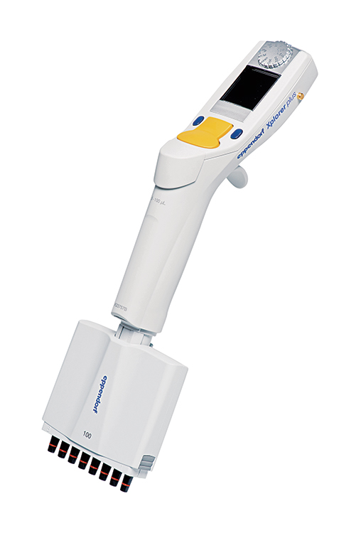 Eppendorf pipet Xplorer Plus, 8-channel, 15-300ul oranje