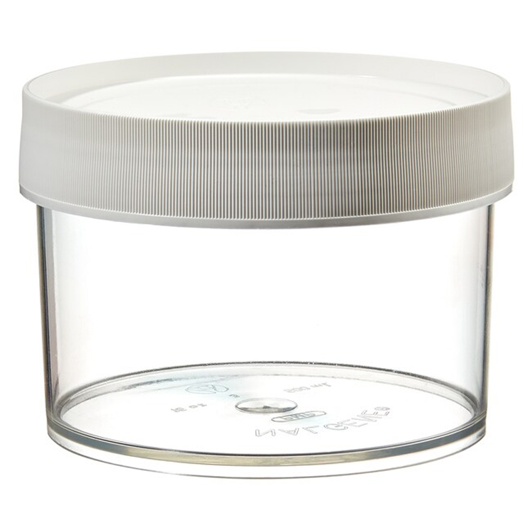 Jar 500ml transparant TPX + white cap plp Nalgene