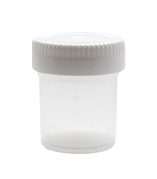 Cellstor pot 20ml with white lid not mounted Cellpath