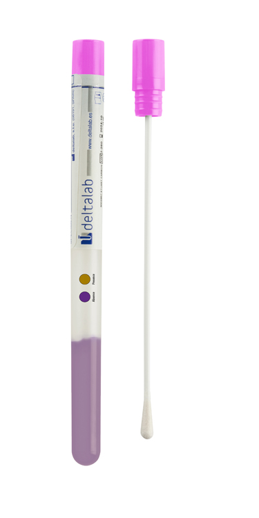 Swab for microbiological surface control on molds and yeast