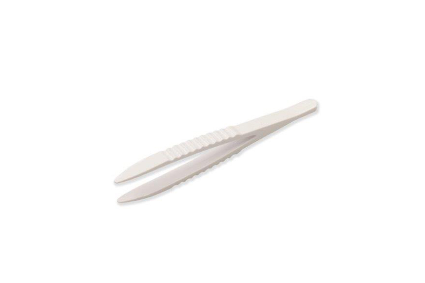 Pincet ps 12,4cm anatomisch type, ABS wit, steriel