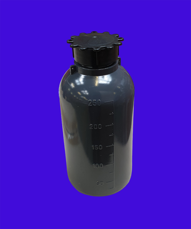 Bottle 250ml narrow neck, with graduation grey Kartell