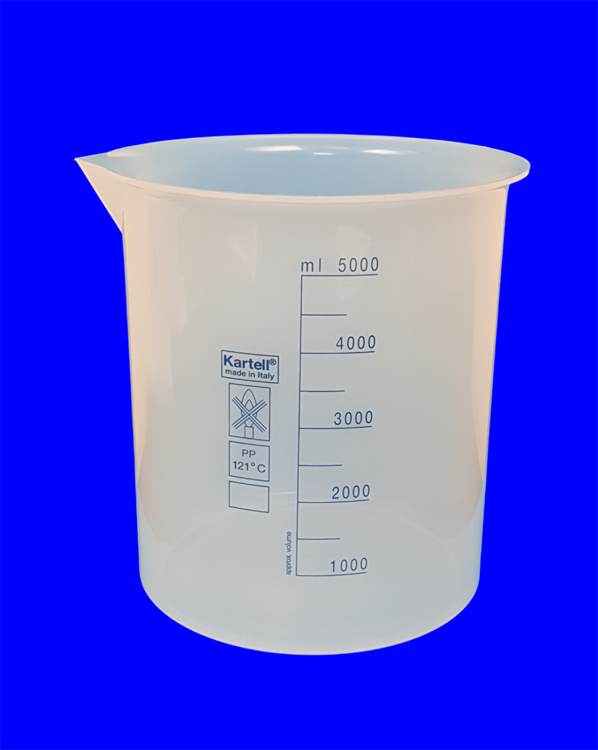 Graduated beaker in plp 5000ml , Kartell