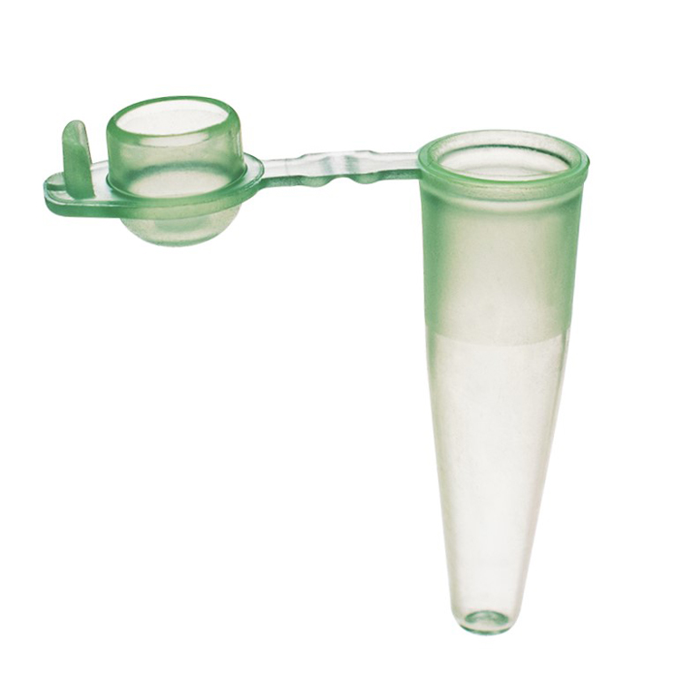 Microtube PCR 0.2ml green + domed cap, Simport