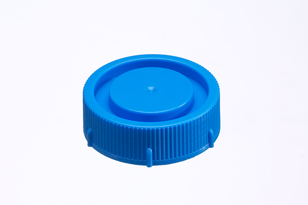 Bouchon à vis pour tube de transport 44 x 114mm, HDPE, bleu, Bottger